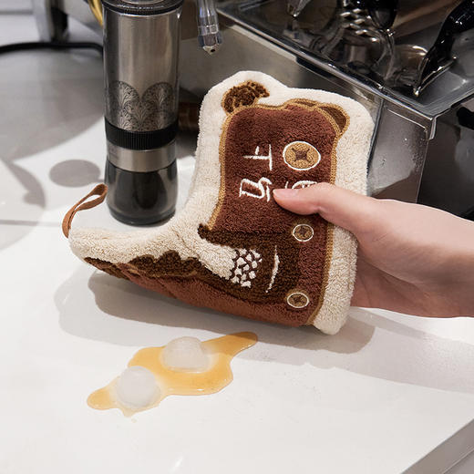 大英博物馆 新年系列 萌马挂式擦手巾绿色 马上有钱挂式擦手巾 商品图4