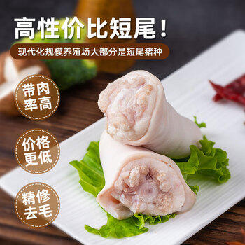 龙大肉食山东发货 短猪尾巴净重2斤  整根猪尾猪肉生鲜猪尾烧烤 源头直发 商品图4