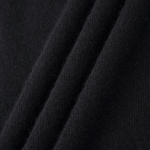 羚荌渼百搭时尚基础打底衫卷边圆领羊绒衫女针织毛衣 商品图3