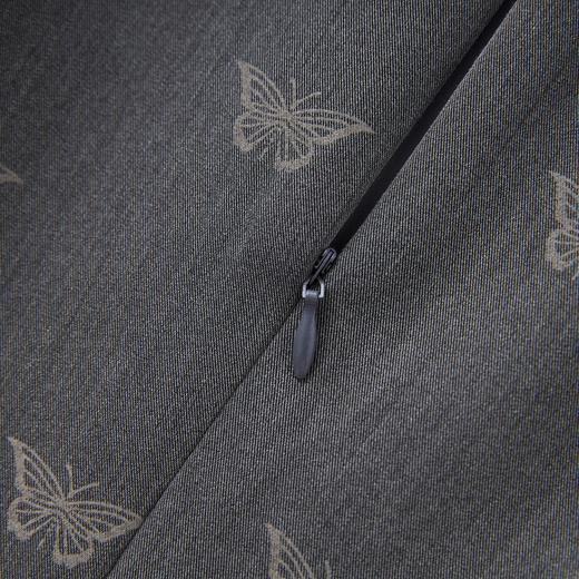 「高货wl」全新升级【铂金会员330/天猫439/差价109】(52724)洛诗琳法式复古蝴蝶提花连衣裙2025秋季系带收腰大摆A字裙 商品图2