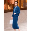 YBY 961H83时尚套装裙大气气质西装外套印花连衣裙两件套 商品缩略图1