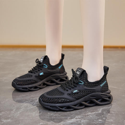 【全新升级 加倍凉爽 隐形增高5cm】梦惠妮 镂空透气空调鞋2.0 商品图11