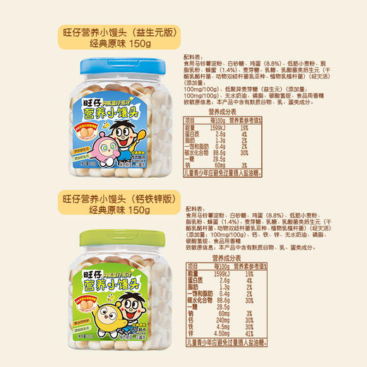 旺旺 网易蛋仔派对联名款 旺仔营养小馒头经典原味150g 商品图5