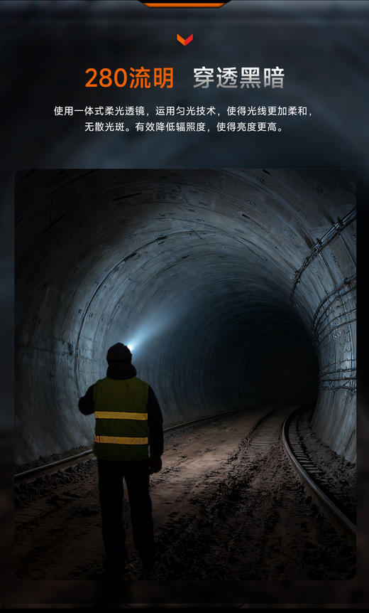 Fenix菲尼克斯头灯 WH35RE 防爆手电头灯二合一工作头灯可充电锂电池 280流明 商品图4