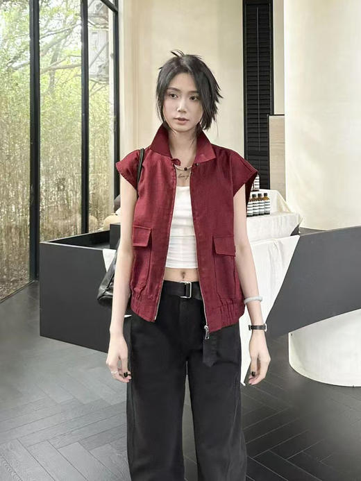 亚麻背心马甲 商品图5