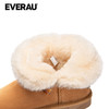 EVERAU羊皮毛一体雪地靴2025冬季新款羊毛保暖短筒女靴子UEA3022 商品缩略图6