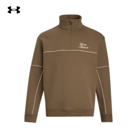 【12.13圣诞专享礼遇】安德玛UA秋Sports Club男子毛圈1/4拉链运动休闲卫衣6005892-498