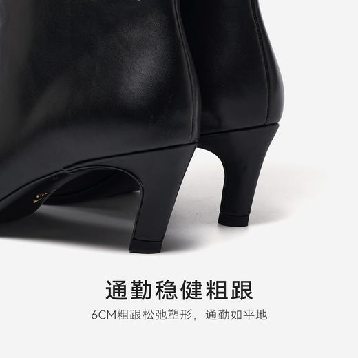 【绒里可选】星期六简约大气尖头细跟长靴SSD4117168/SSD4119168 商品图10