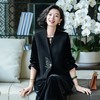 西子/拾梦羊毛时尚百搭蝴蝶刺绣雅黑色马甲/MJTJ442 商品缩略图2