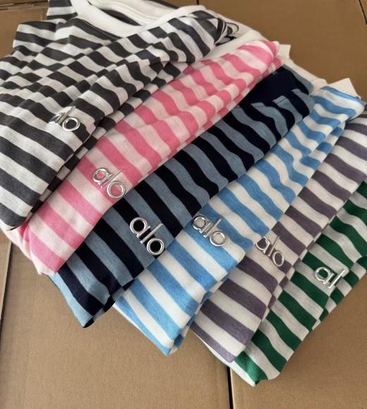 潮牌天丝羊毛混纺条纹随身T 商品图0