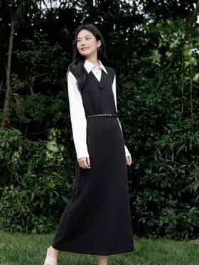 【商场同款】麦檬冬针梭拼接连衣裙5EA293811