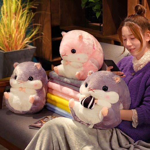 【萌系治愈两用】可爱暖手捂抱枕被子女生男生款睡觉冬季二合一午睡毯子 办公室可暖手可抱睡 两用抱枕毯 商品图3