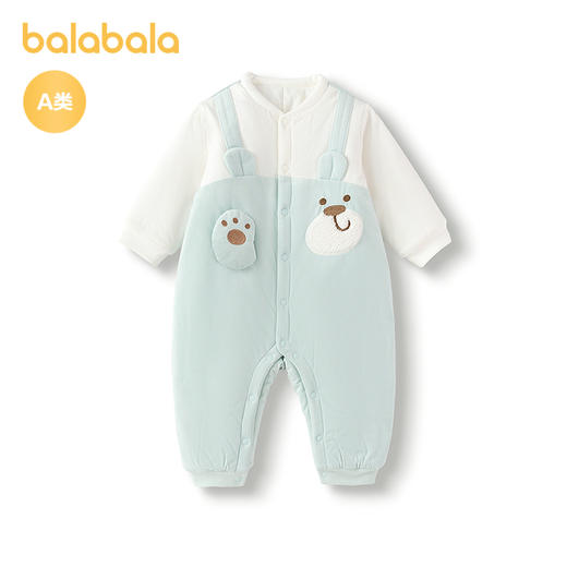 【商场同款】巴拉巴拉连体衣婴儿秋冬抱衣爬服2025新款假两件 商品图4