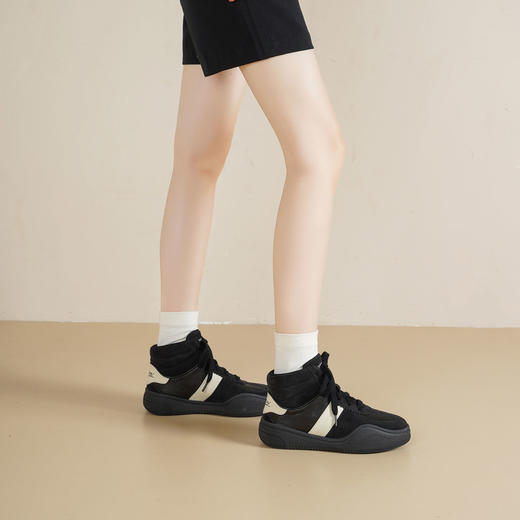 Westory2025年冬季热点拳击鞋休闲厚底德训鞋高帮运动鞋W25DS85631 商品图2