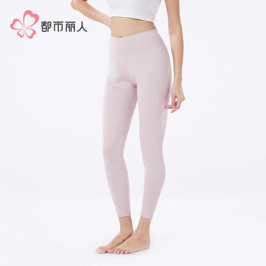都市丽人打底裤女士保暖裤云彩绒女士单层打底裤中九分女裤LLH4C6 商品图2