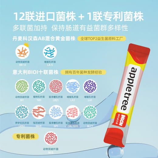 Appletree苹果树嗨吃益生菌 60条/120条装 商品图3