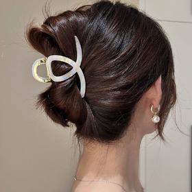 丁摩 醋酸抓夹女中号夹子头饰发夹后脑勺高级感精致鲨鱼夹发饰5ZF-0292