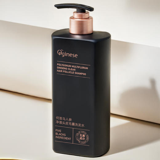 热卖！五黑植萃 滋养头皮 欧橘Orginese 何首乌人参净澈头皮毛囊洗发水 500ml/瓶 商品图2