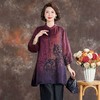 高档复古香云纱上衣女春秋新款中式气质妈妈真丝衬衫中长款 商品缩略图3