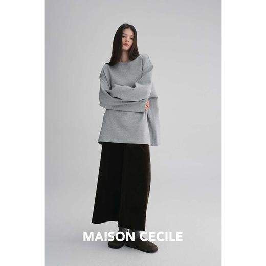 MAISON CECILE 美国匹马棉铜氨纤维复古高密灯芯绒休闲阔腿八分裤 商品图2