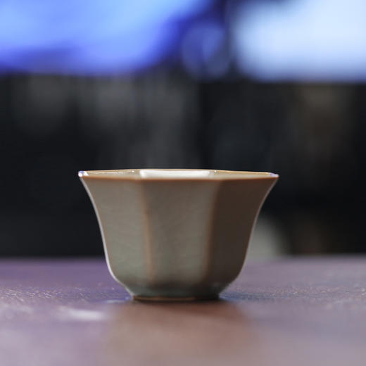 天青/辛丑/薄玉八方杯 商品图0