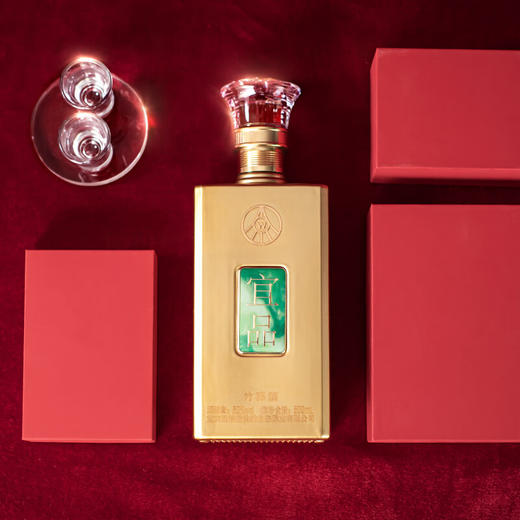 五粮液 岁月鎏金 金镶玉纪念酒 （双瓶礼盒装送酒） 商品图5