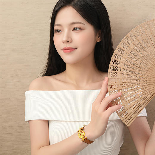 【新品首发】灵转八宝 足金八宝罗盘手链 可转动黄金手链【按克计价黄金2】MEMORA诗普琳GB316201 商品图1