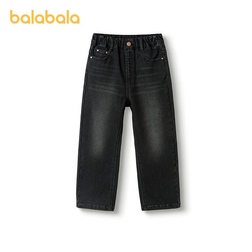 【商场同款】巴拉巴拉童装儿童加绒牛仔长裤中大童2025冬新款男童 商品图4