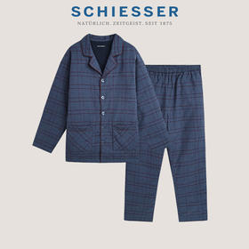 [男士夹棉加厚家居]SCHIESSER德国舒雅男士夹层内珩棉套装355g  39/25513H