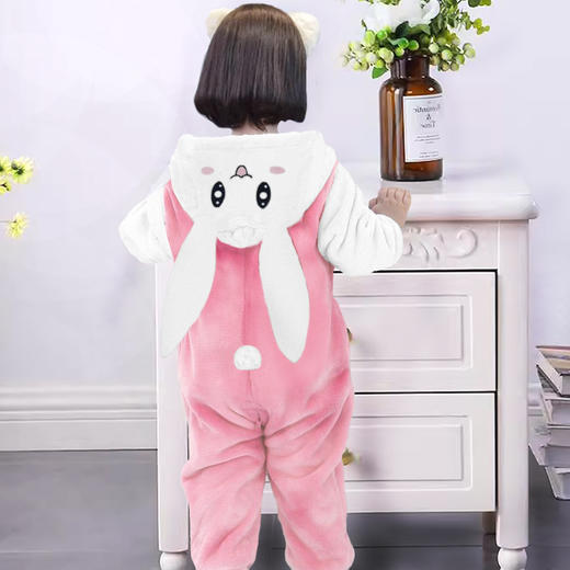 【甄选法兰绒面料！亲肤舒适透气】婴儿连体衣春秋加厚宝宝外出保暖衣服可爱超萌儿童恐龙居家爬服。ha 商品图6