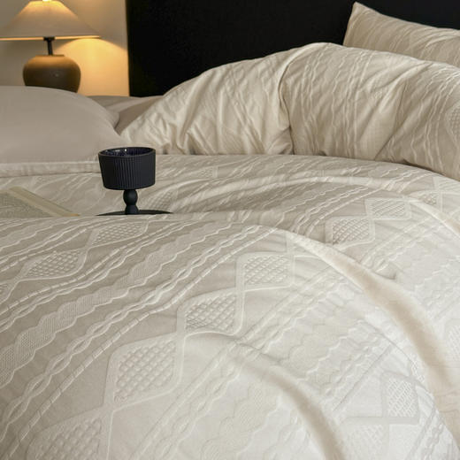 麦上家居MAYSEA | 高密浮雕提花全棉四件套 商品图10