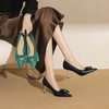 【预售5天】法式复古通勤蝴蝶结细高跟鞋女时尚尖头浅口单鞋YS&3900 商品缩略图0