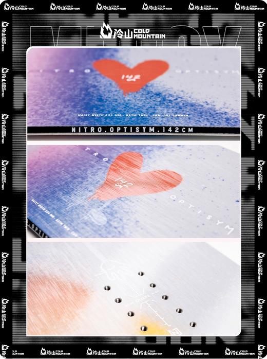 冷山雪具NITRO单板滑雪板OPTISYM彩虹板全能公园平花雪板女款2526 商品图1