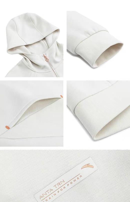 XY|安踏公主线外套女款冬季跑步训练连帽运动上衣针织开衫162437706N 商品图2