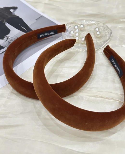 【家居百货】巨巨显白！被问爆的南瓜色丝绒发箍！ 商品图6