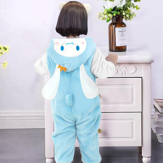 【甄选法兰绒面料！亲肤舒适透气】婴儿连体衣春秋加厚宝宝外出保暖衣服可爱超萌儿童恐龙居家爬服。ha 商品图9