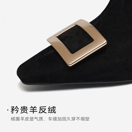 星期六经典方扣气质时装短靴SSD4116574 商品图9