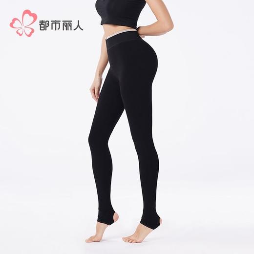 都市丽人打底裤女士保暖裤棉粘女士打底裤一体裤厚踩脚女裤LGH4B1 商品图3