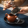 茶香记仿旧古锡浮雕茶则两件套-茶语韵茶匙茶勺茶荷茶道配件茶具 商品缩略图2