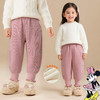 Disney Baby童装裤子加绒长裤粉色束脚保暖休闲裤冬季女童ZD4EK022 商品缩略图2