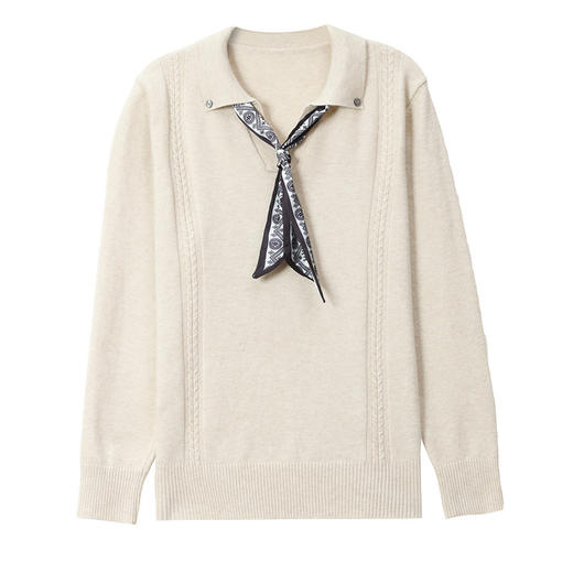 年轻妈妈秋装针织上衣新款洋气毛衣中老年女春秋时尚宽松打底小衫 商品图4