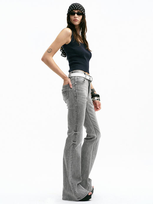 TR她热 雅痞调性 藏蓝色翻领羊毛叠穿复古弹力背心开衫打底 商品图2