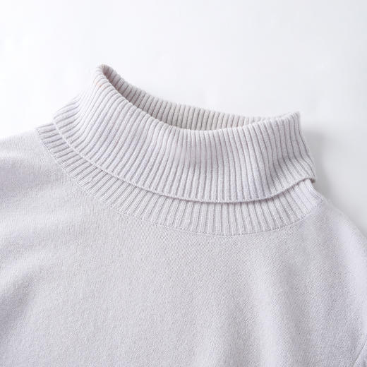羚荌渼基础百搭高领羊绒打底衫简约时尚女士通勤毛衣 商品图8