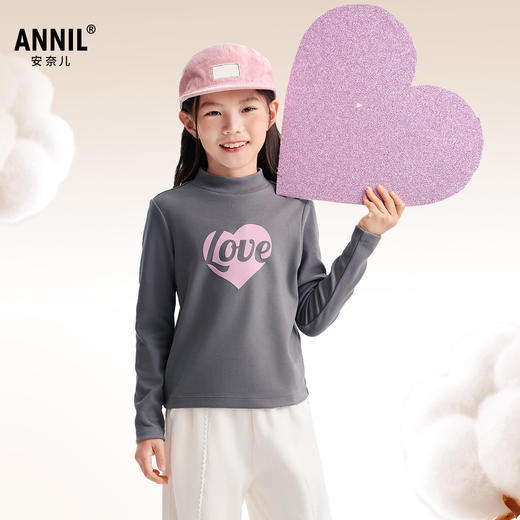 女童中领长袖针织衫冬季新款安奈儿童装EG541659 商品图2