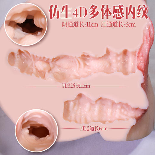 漫渺铂金硅胶乳阴双头大奶乳美阴复刻阴道逼真皮肤倒膜男用情趣用品厂家 商品图2