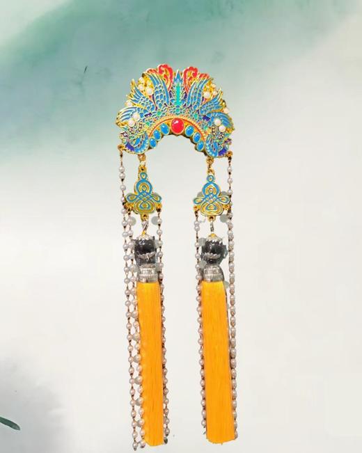 【唐宋元凤冠·金属冰箱贴礼盒】永乐宫西王母龙凤花钗冠李倕凤冠宋代团冠回鹘桃心冠冰箱贴 商品图11