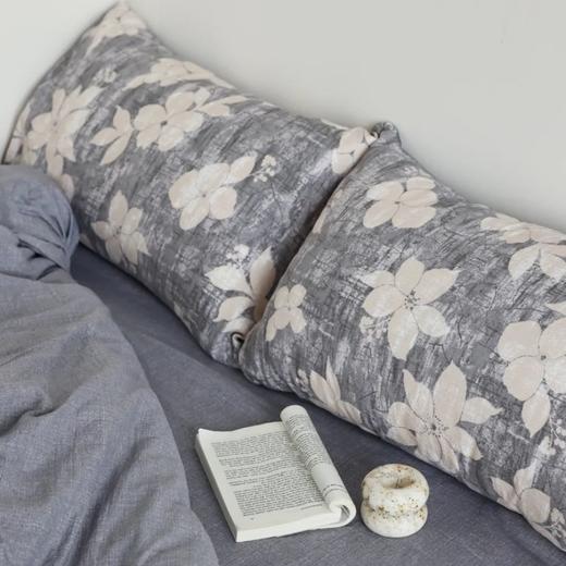 【天然原麻材质 柔软舒适 植物浸染】法式轻奢质感独特纹理原麻床品五件套 商品图2