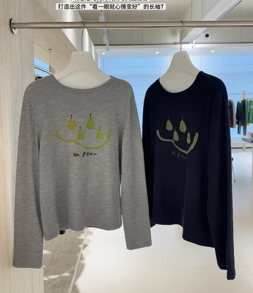 韩国订单笑脸梨T恤09291 商品图3