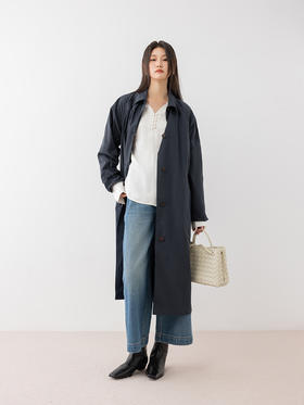 COCO ZONE 2025早春高级感别致百搭长款外套ACD1A0139