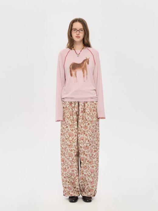 local tag/lt25awk17/ 手绘印花装饰线插肩袖上衣 商品图4